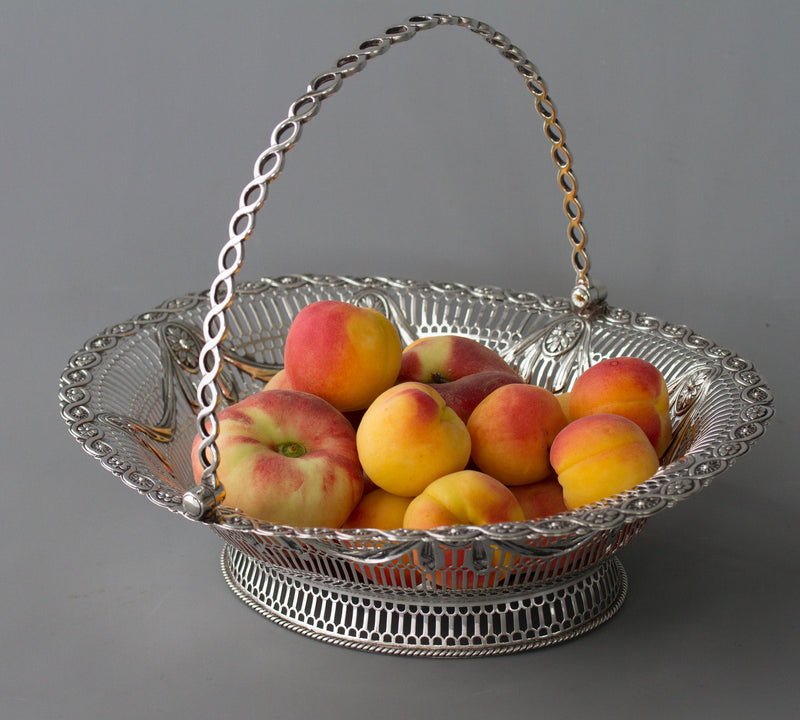 A Superb George III Silver Fruit or Bread Basket by Aldridge & Green, London 1774