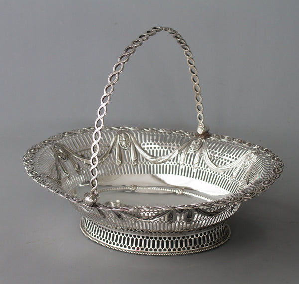 A Superb George III Silver Fruit or Bread Basket by Aldridge & Green, London 1774