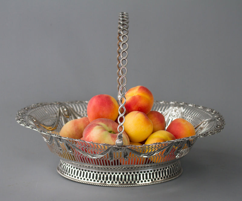 A Superb George III Silver Fruit or Bread Basket by Aldridge & Green, London 1774