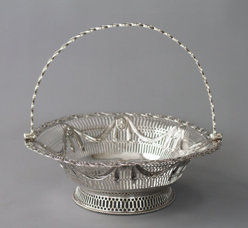 A Superb George III Silver Fruit or Bread Basket by Aldridge & Green, London 1774