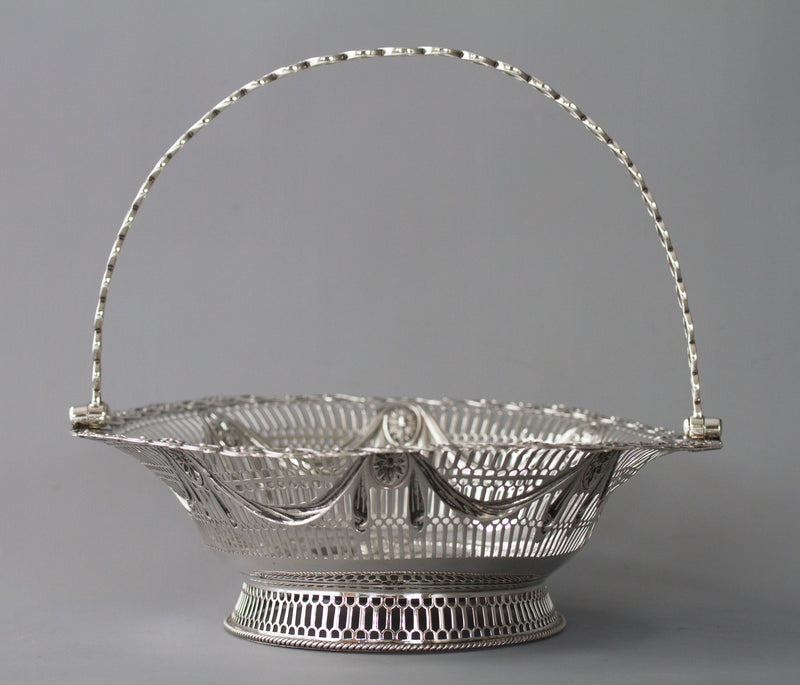 A Superb George III Silver Fruit or Bread Basket by Aldridge & Green, London 1774