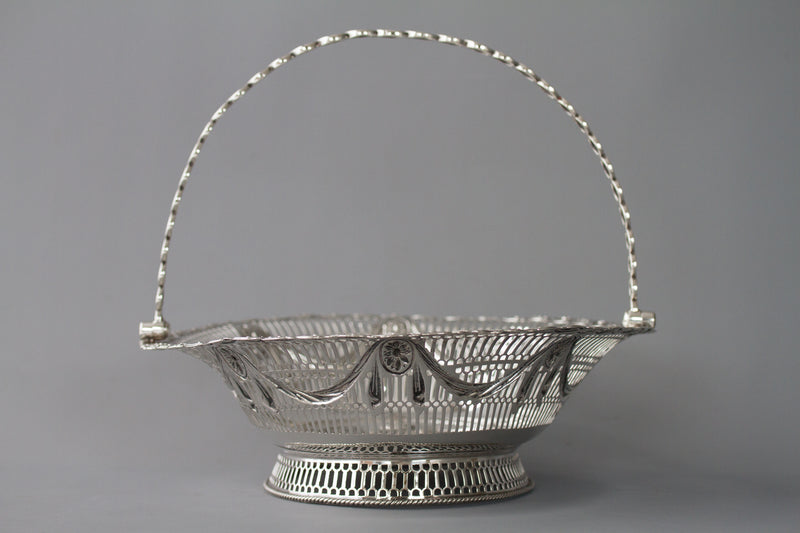 A Superb George III Silver Fruit or Bread Basket by Aldridge & Green, London 1774