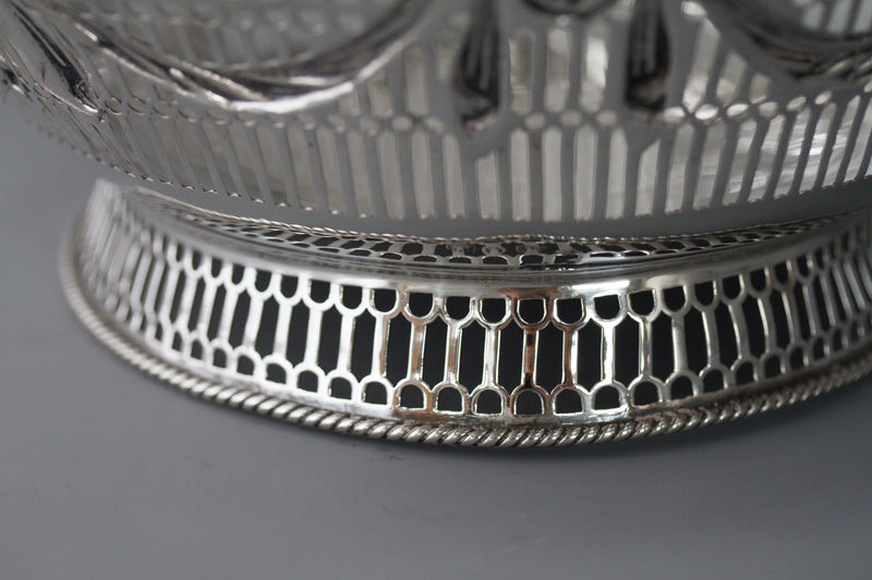 A Superb George III Silver Fruit or Bread Basket by Aldridge & Green, London 1774