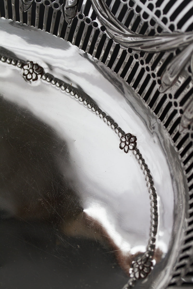 A Superb George III Silver Fruit or Bread Basket by Aldridge & Green, London 1774