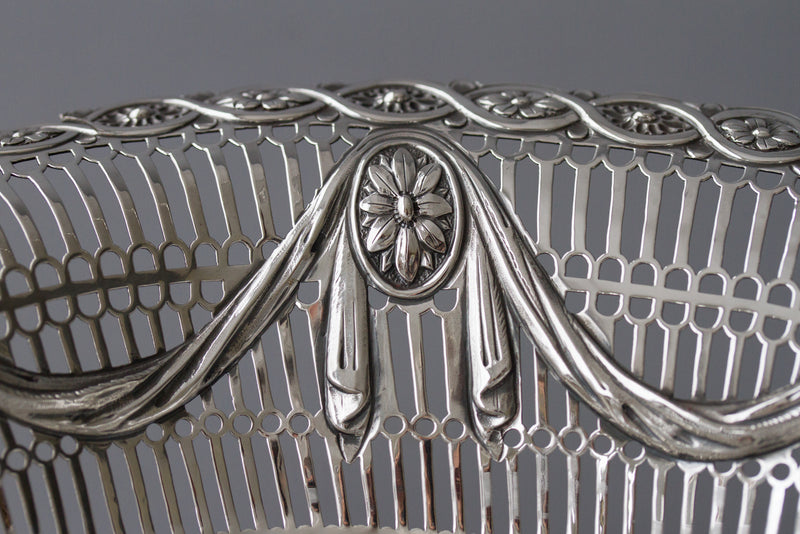 A Superb George III Silver Fruit or Bread Basket by Aldridge & Green, London 1774