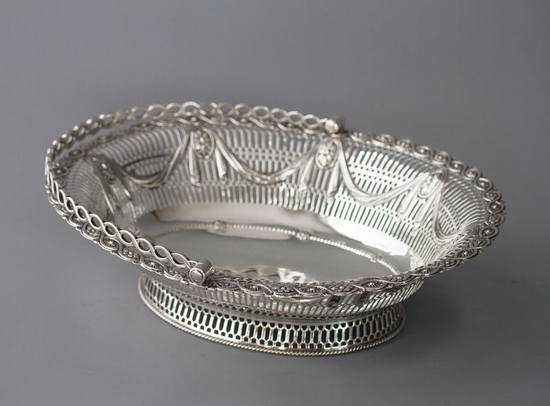 A Superb George III Silver Fruit or Bread Basket by Aldridge & Green, London 1774