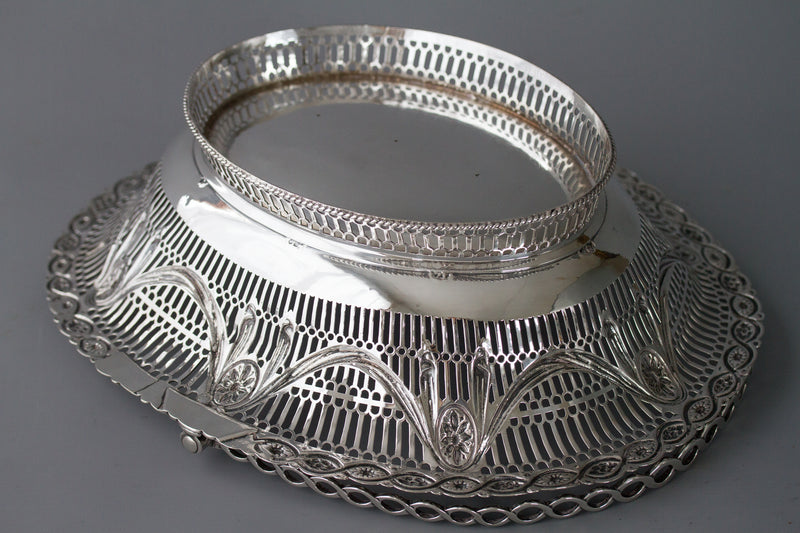 A Superb George III Silver Fruit or Bread Basket by Aldridge & Green, London 1774