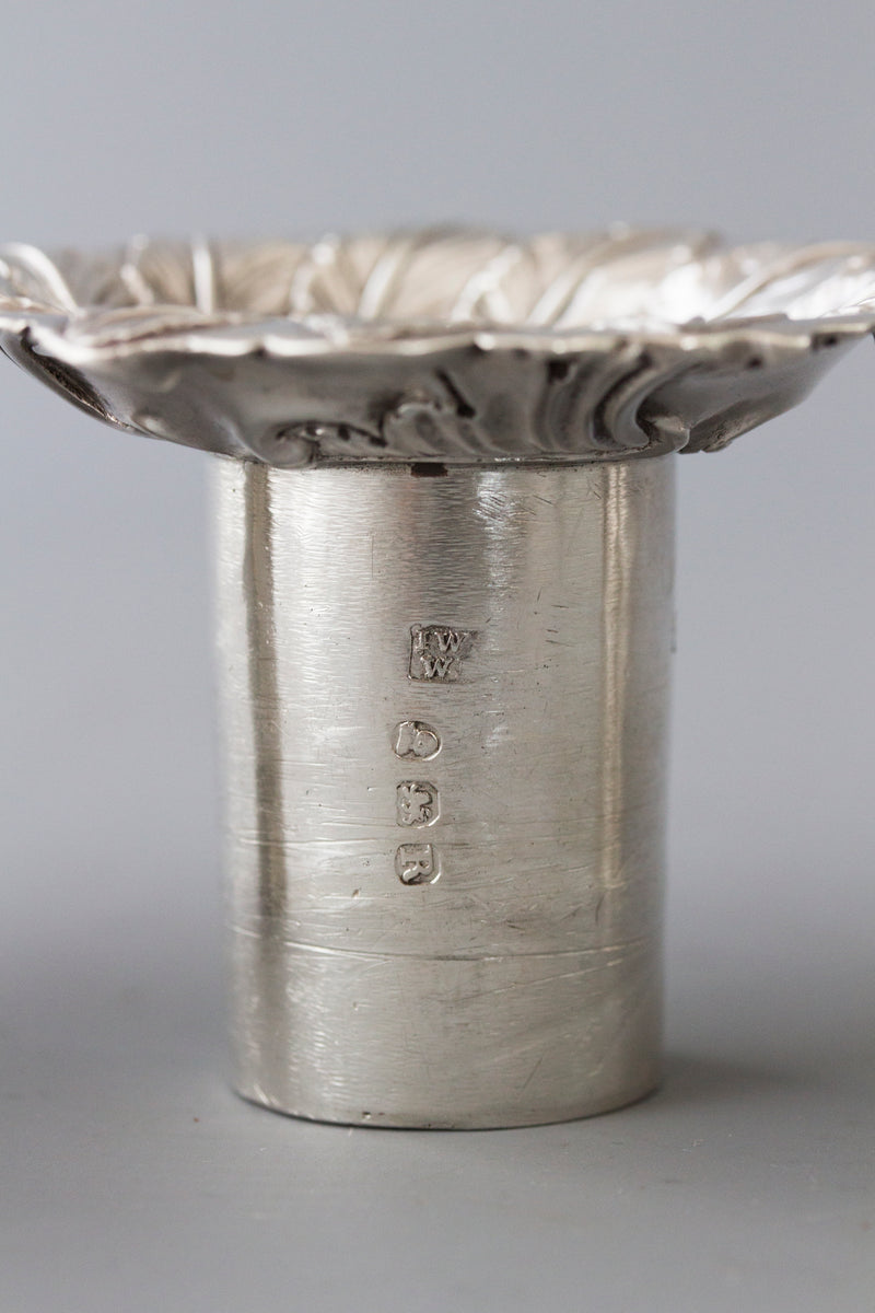 An Impressive Pair of Cast Silver Four-Light Candelabra, London 1812 by William Pitts