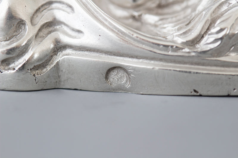 An Impressive Pair of Cast Silver Four-Light Candelabra, London 1812 by William Pitts