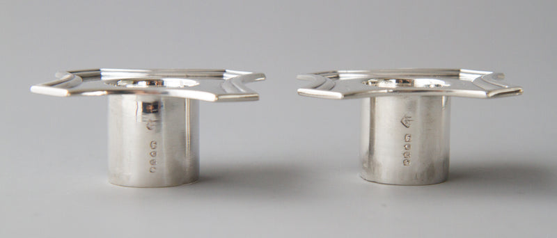 A Very Good Pair of Victorian Silver Candlesticks, London 1887 Martin, Hall & Co