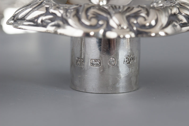 A Good Set of Four Early Victorian Silver Candlesticks Sheffield 1841 and 1848