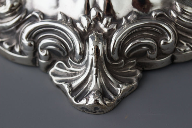 A Very Good Pair of Victorian Silver Candlesticks Sheffield 1847 by T.J. and N.Creswick