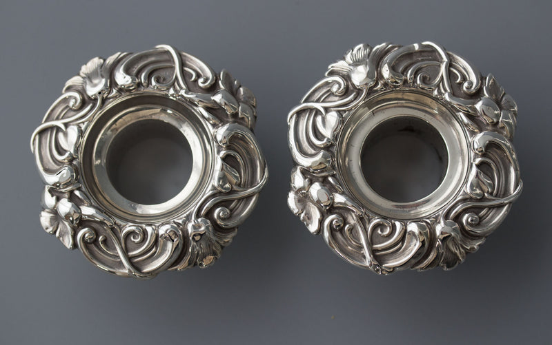A Very Good Pair of Victorian Silver Candlesticks Sheffield 1847 by T.J. and N.Creswick