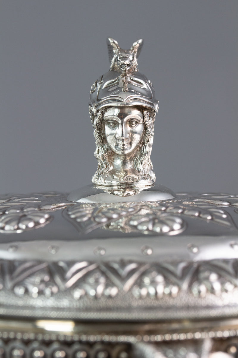 A Very Fine Pair of Silver Tureens or Serving Dishes London 1868 by Robert Harper