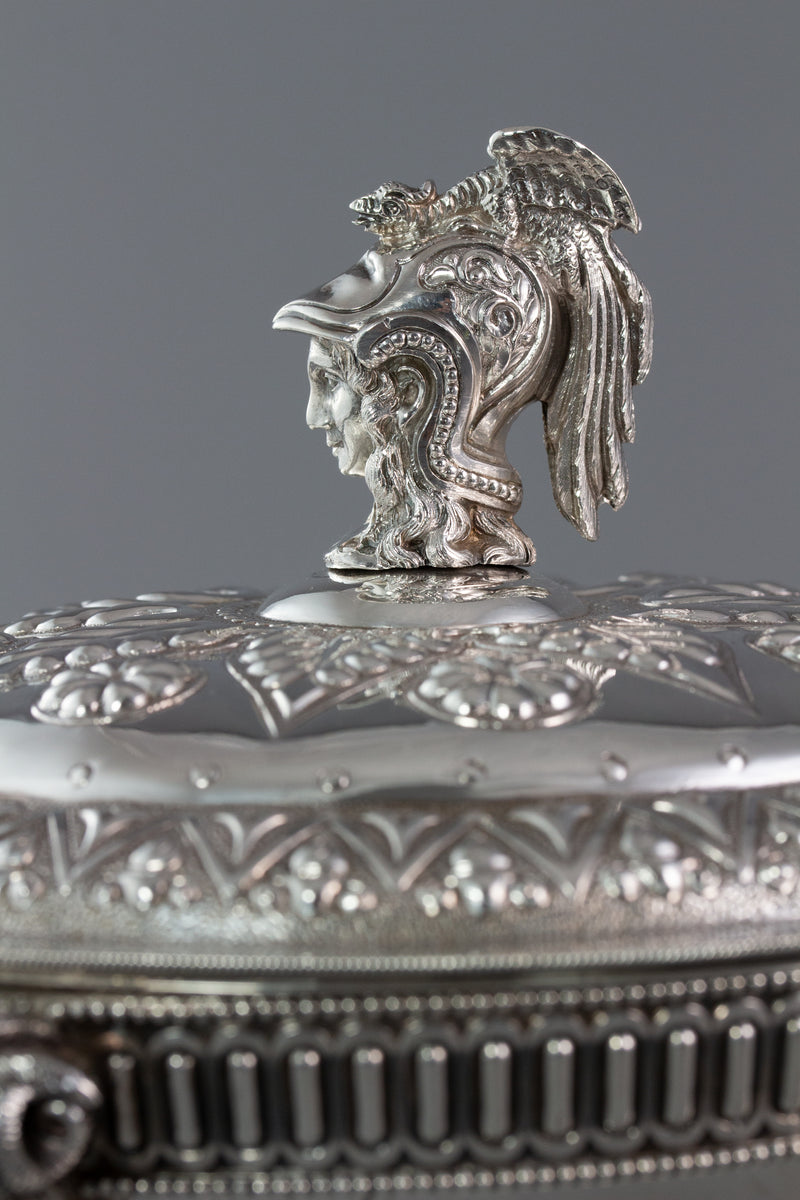 A Very Fine Pair of Silver Tureens or Serving Dishes London 1868 by Robert Harper