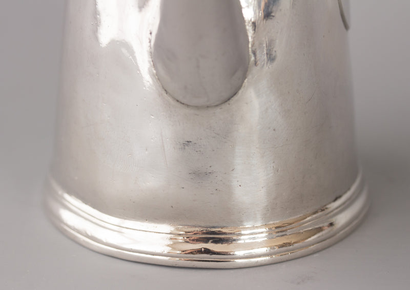 A George I Britannia Standard Silver Hot Milk Chocolate Pot, Sleath 1720