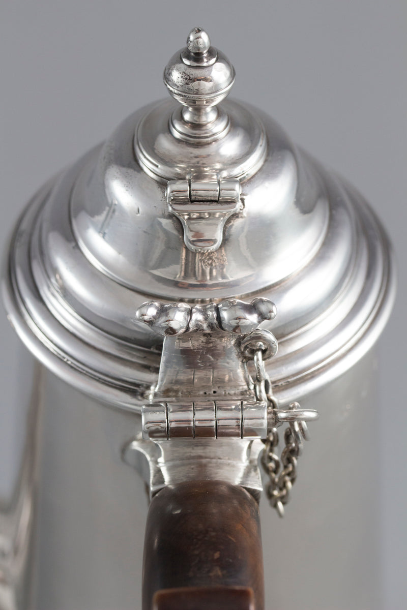 A William III Britannia Silver Chocolate Pot London 1698