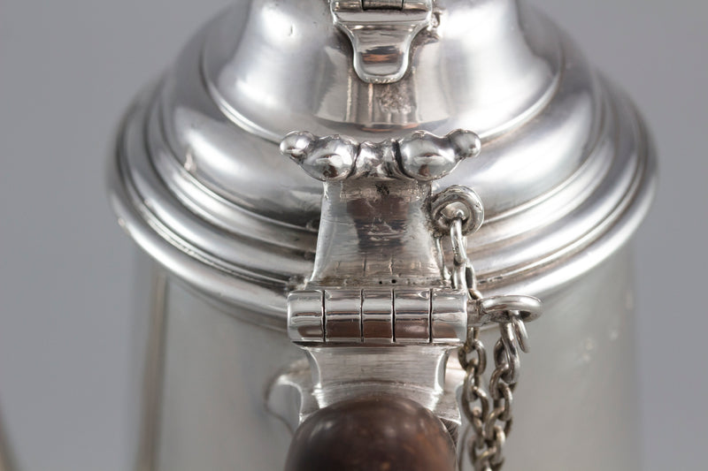 A William III Britannia Silver Chocolate Pot London 1698