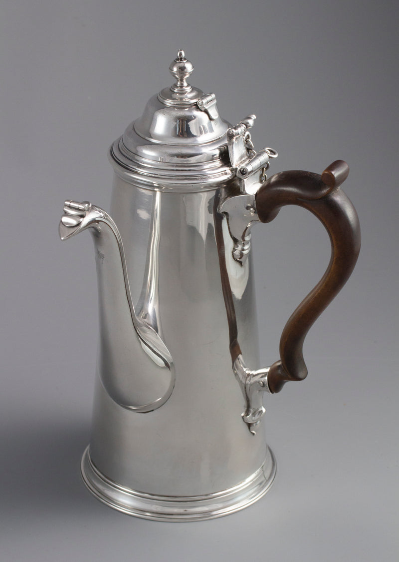 A William III Britannia Silver Chocolate Pot London 1698