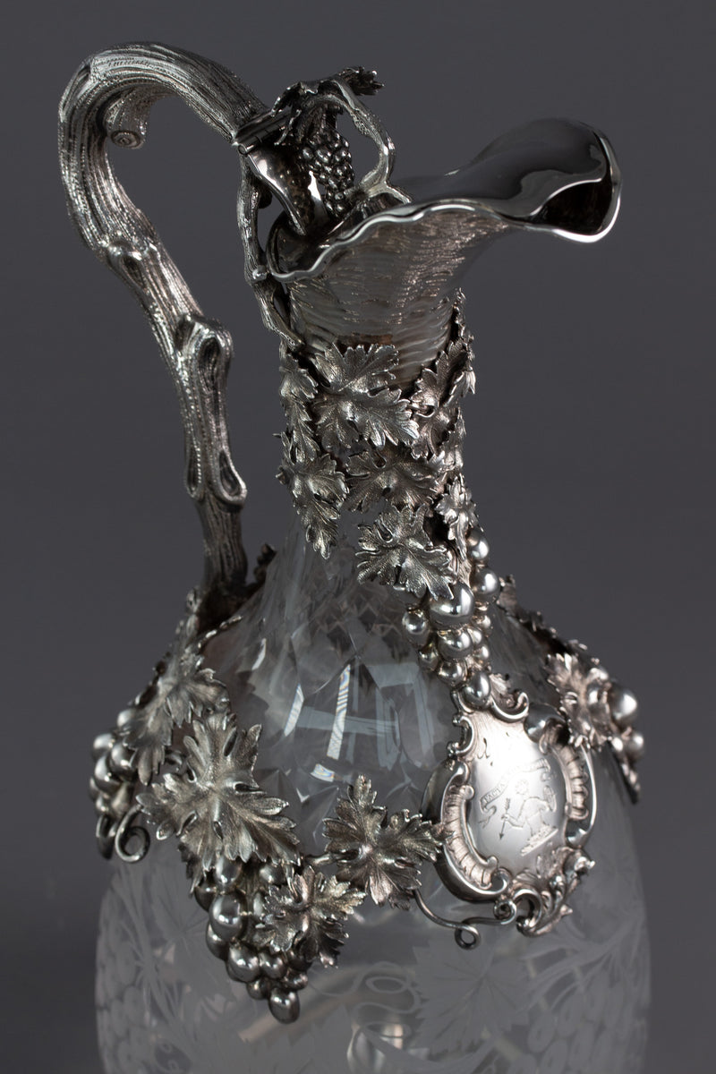 A Spectacular Victorian Claret Jug London 1860 by George Emmerton