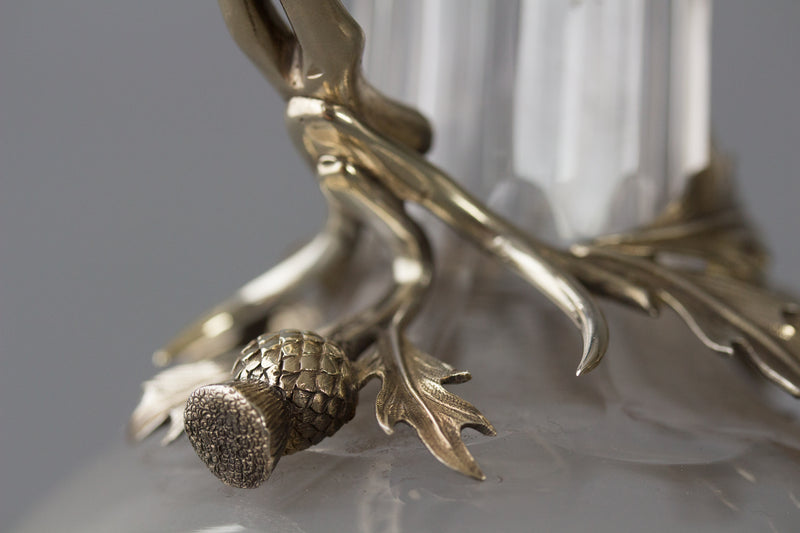 A Victorian Silver Gilt Claret Jug / Wine Decanter, London 1894 by William Thornhill & Co