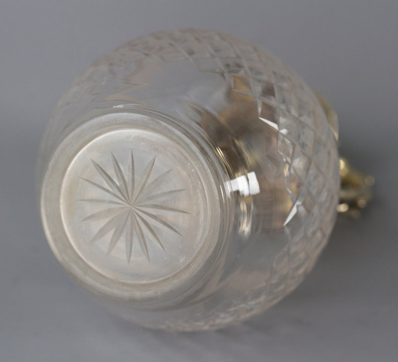 A Victorian Silver Gilt Claret Jug / Wine Decanter, London 1894 by William Thornhill & Co