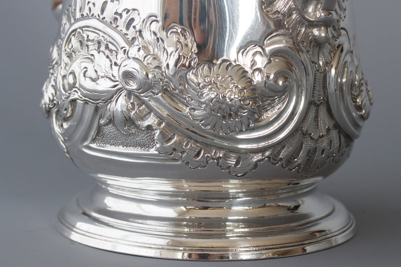 A George II Silver Coffee Pot by Samuel Courtauld, London 1752