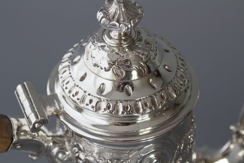 A George II Silver Coffee Pot by Samuel Courtauld, London 1752