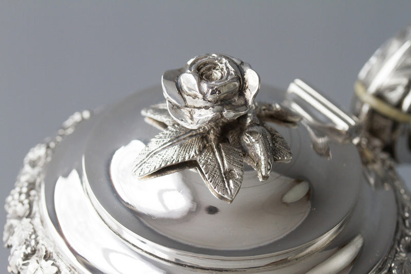 A Victorian Silver Coffee Pot by Martin, Hall & Co, Sheffield 1868