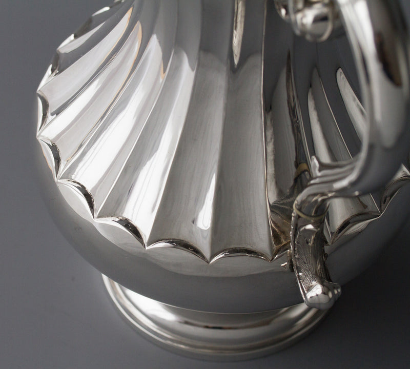 A Victorian Silver Coffee Pot by Martin, Hall & Co, Sheffield 1868