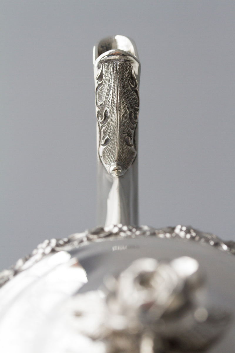 A Victorian Silver Coffee Pot by Martin, Hall & Co, Sheffield 1868