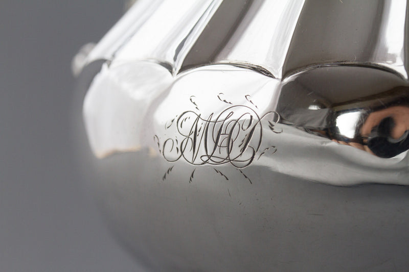A Victorian Silver Coffee Pot by Martin, Hall & Co, Sheffield 1868