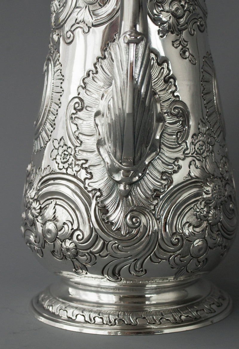 A George II Silver Coffee Pot, London 1751, W Shaw & W Priest