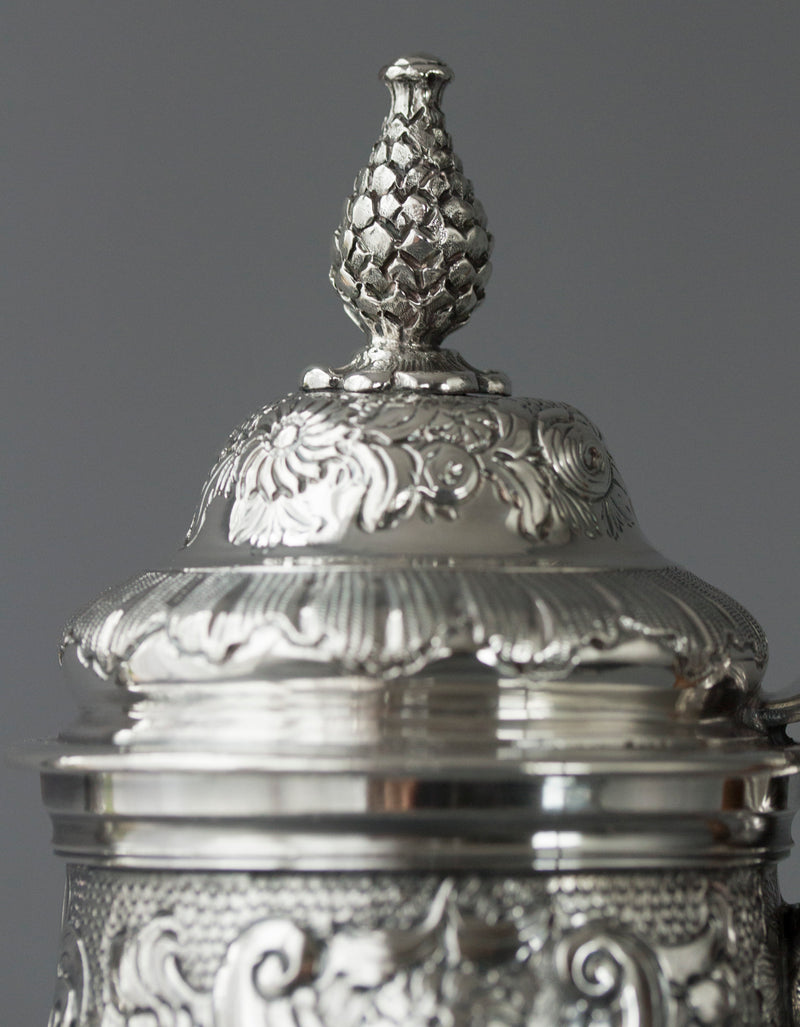 A George II Silver Coffee Pot, London 1751, W Shaw & W Priest