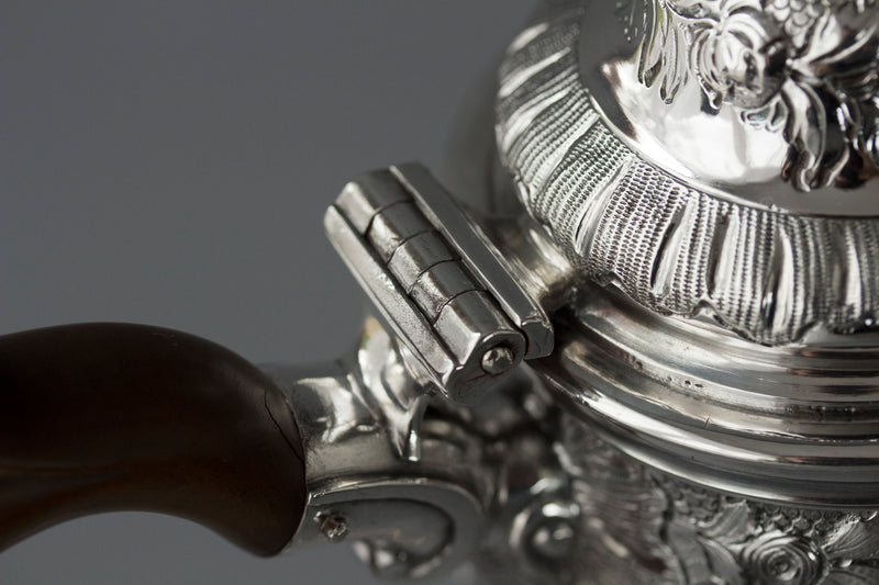 A George II Silver Coffee Pot, London 1751, W Shaw & W Priest
