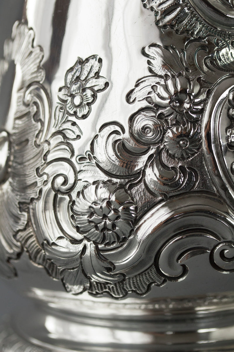 A George II Silver Coffee Pot, London 1751, W Shaw & W Priest
