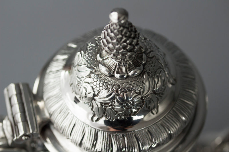 A George II Silver Coffee Pot, London 1751, W Shaw & W Priest