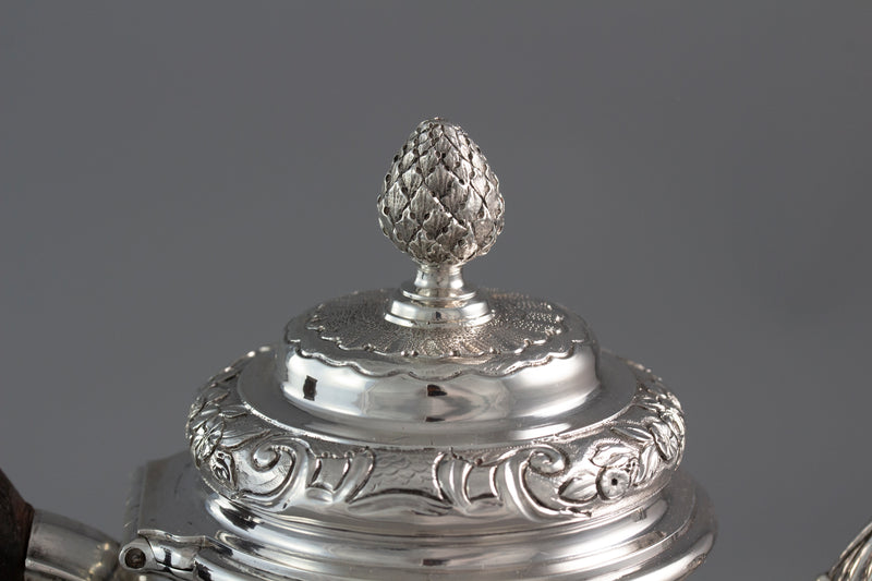 A George II Silver Coffee Pot London 1743 by Gabriel Sleath