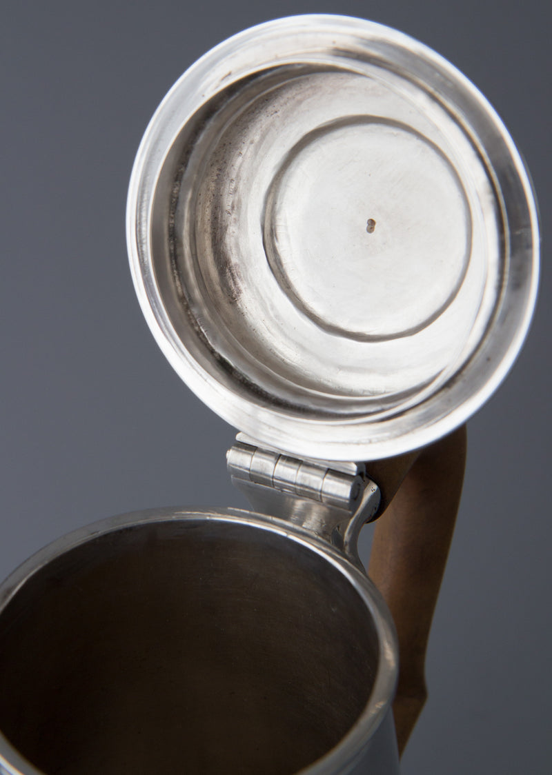 A George II Silver Coffee Pot, George Hindmarsh London 1734