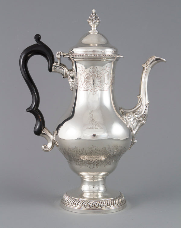 A Georgian Silver Coffee Pot London 1768