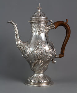 A George III silver coffee pot, London 1769 by William Abdy