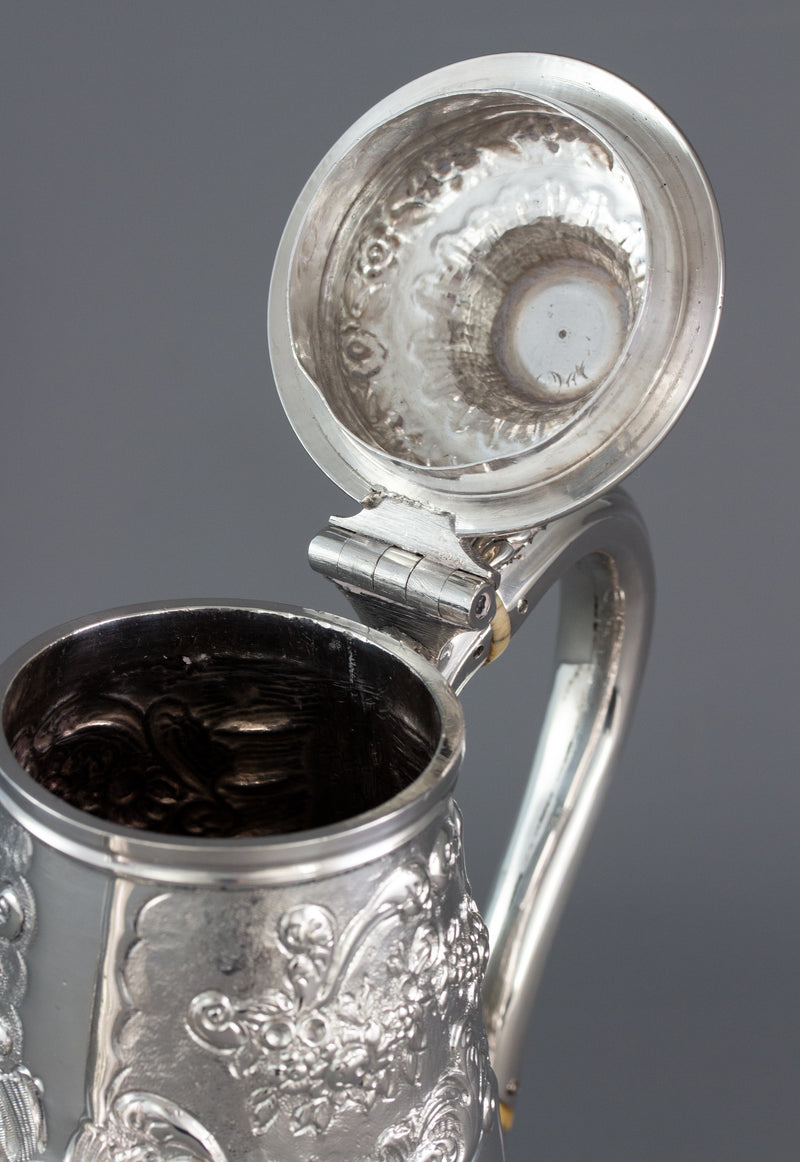 A George II Silver Coffee Pot, Ayme Videau, London 1751