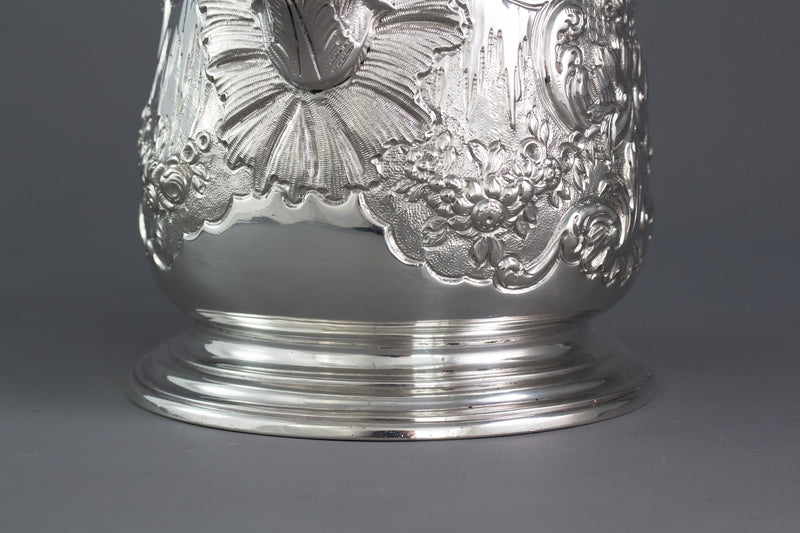 A George II Silver Coffee Pot, Ayme Videau, London 1751