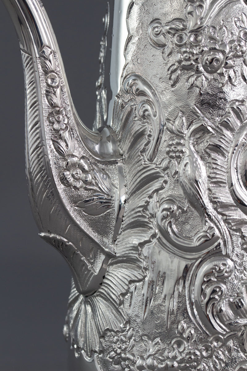 A George II Silver Coffee Pot, Ayme Videau, London 1751