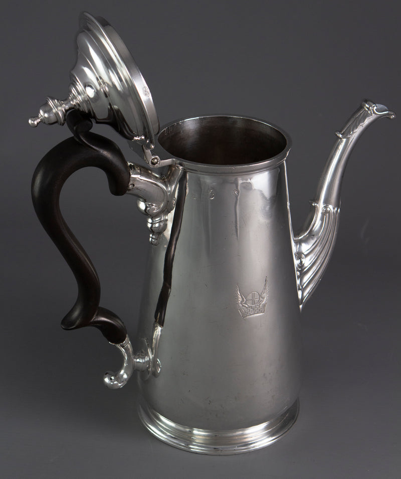 An 18th Century Irish Silver Coffee Pot by William Williamson 1730 - 35
