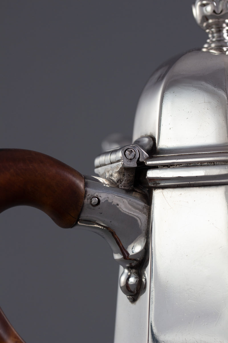 A George I Britannia Silver Coffee Pot London 1716 by John Chartier