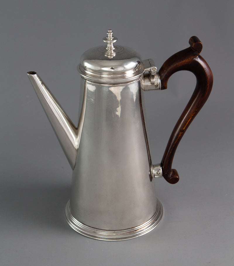 An Irish George II Silver Coffee Pot, Dublin 1732