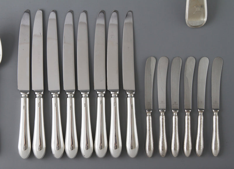 A Very Fine Set of  Georgian/Victorian Silver Cutlery for Six
