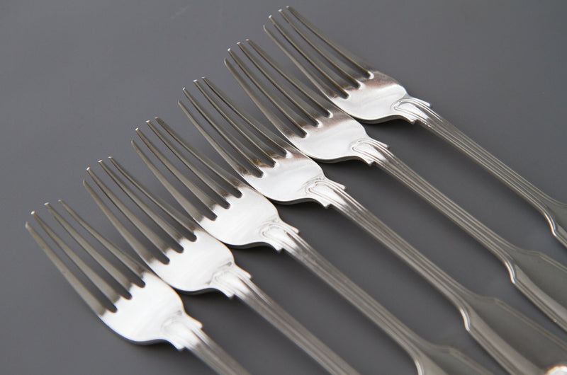 A Very Fine Set of  Georgian/Victorian Silver Cutlery for Six