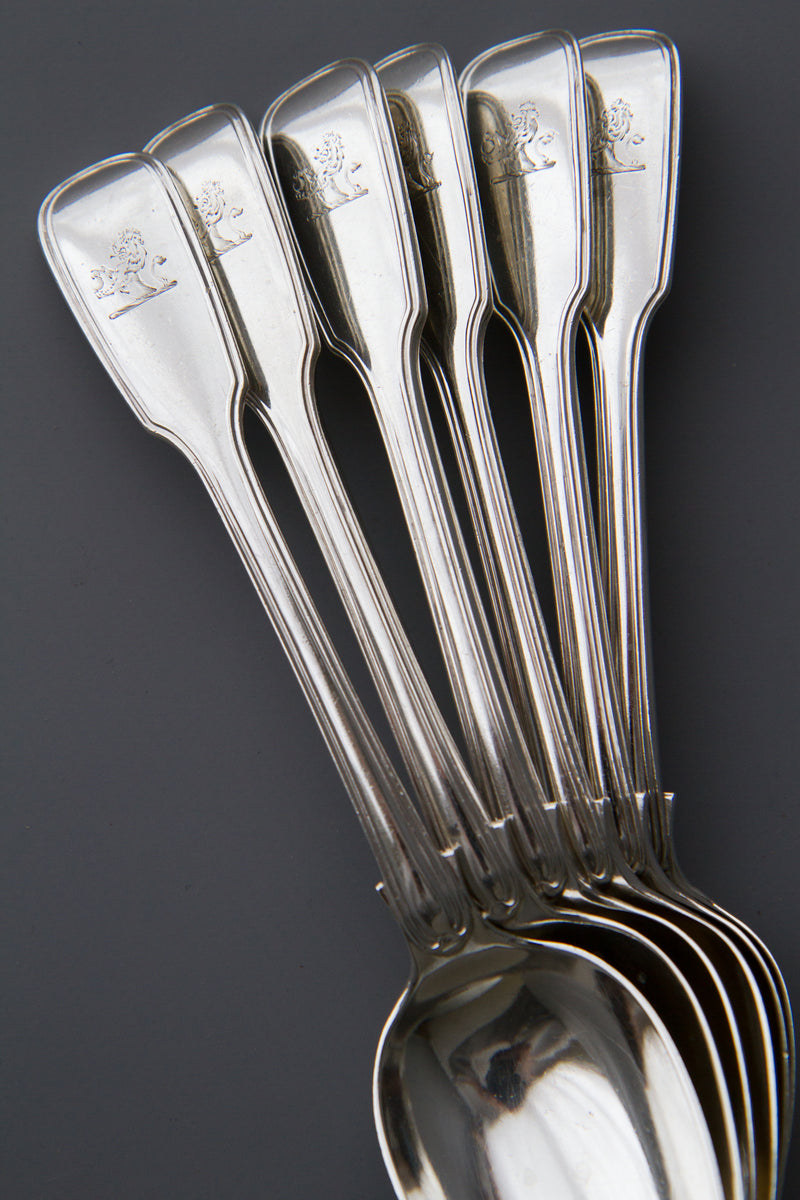 A Very Fine Set of  Georgian/Victorian Silver Cutlery for Six
